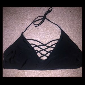 Black crisscross bathing suit size XL